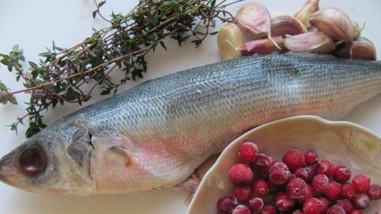 Red-eye with cranberries and garlic