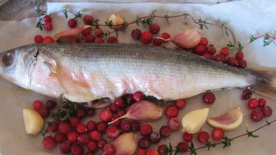 Red-eye with cranberries and garlic