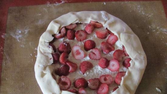 Galette con fresas y ricotta