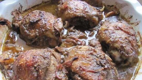 Chicken thighs with zaatar and lemon