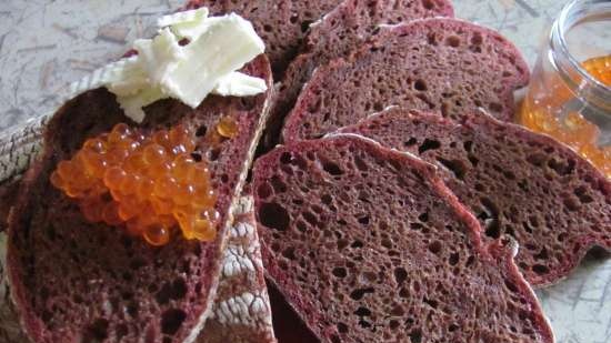 Sourdough beetroot na tinapay