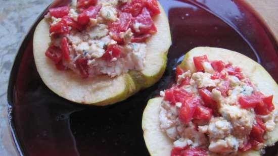 Membrillo relleno de queso azul