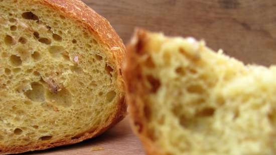 Pane alla curcuma a lievitazione naturale