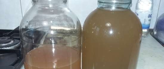 Aceto di mele naturale a fermentazione naturale secondo Jarvis