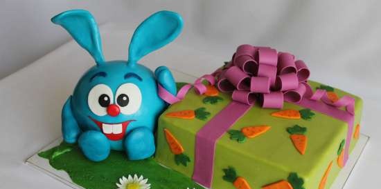 Cakes based on the cartoon Smeshariki