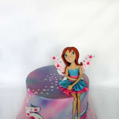 Torte con fate basate sul cartone animato Winx e altri