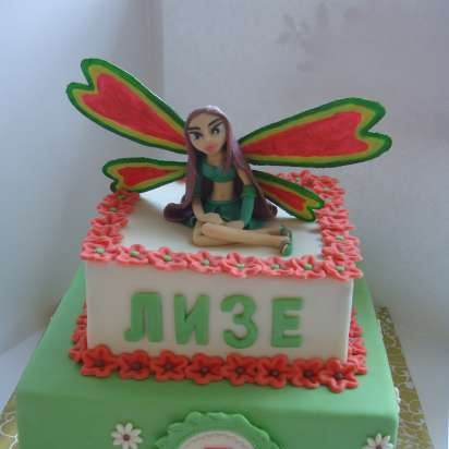 Torte con fate basate sul cartone animato Winx e altri