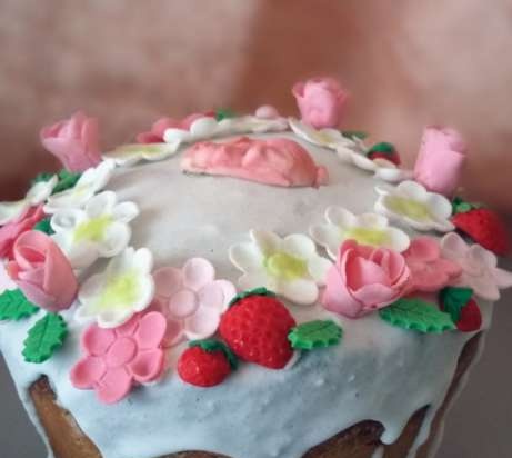 Examples of decorating Easter cakes and Easter