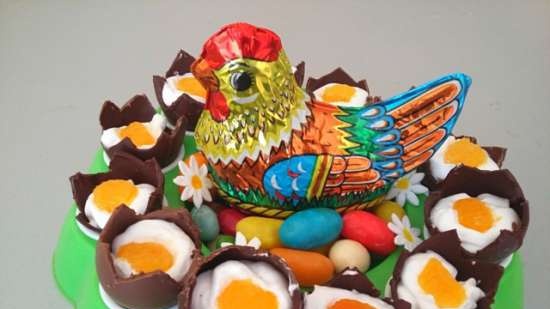 Examples of decorating Easter cakes and Easter