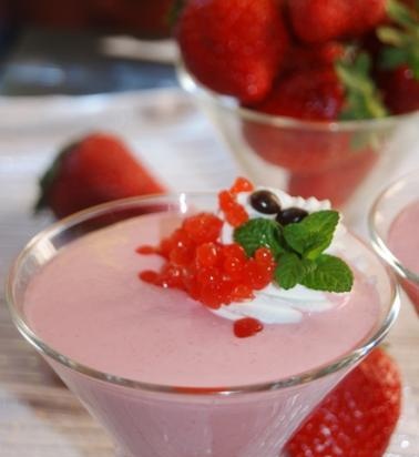 Desszert Strawberry Bisque