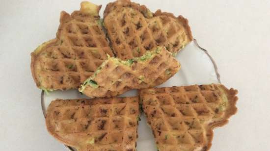 Aardappel- en pompoenwafels in een Jardeko-wafelijzer