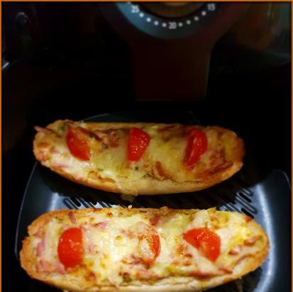 Baguette boat - colazione calda (Philips Airfryer)