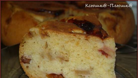 Torta di mele e prugne (pentola a pressione multicooker marca 6051)