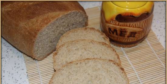 Whey Honey Wheat Bread (based on Omela Honey Whey Bread)