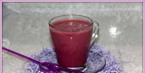 Cherry smoothie na may juice ng granada (Vitek VT-2620 sopas blender)