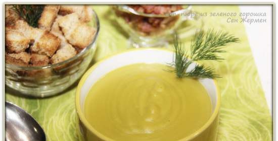 Zuppa di purea di piselli Saint Germain - Potage Puree St. Germain (frullatore per zuppe Vitek VT-2620)