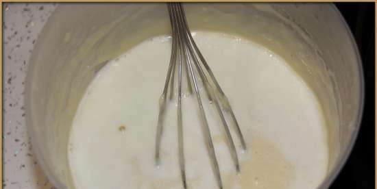 Melk custard pannenkoeken