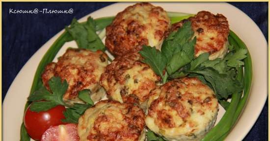 Muffin di pollo con mozzarella (marca 35128 airfryer)