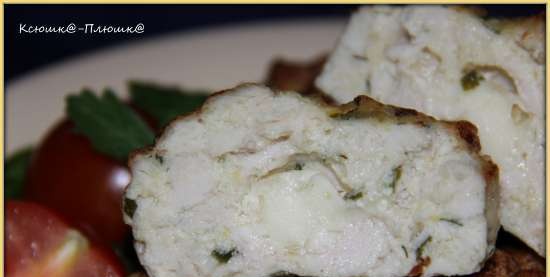 Muffin di pollo con mozzarella (marca 35128 airfryer)