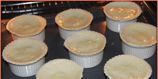 Julienne Mushroom trio under a puff lid