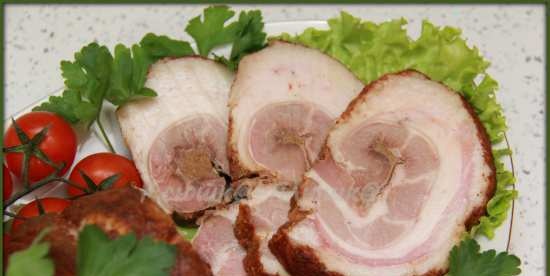 หมูสามชั้นม้วนสไตล์รัสเซีย (ยี่ห้อ 6060 สโมคเฮาส์)