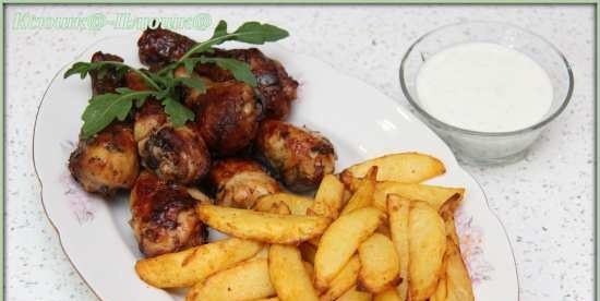 Chicken legs marinated in yoghurt (Philips Air Fryer)