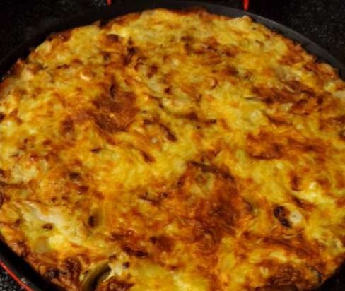 Cabbage casserole in Princess Pizza Maker