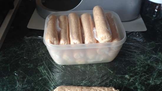 Sausages without nitrite salt and casings (my option)