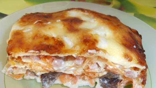 Economical and fast lasagna (Brand 35128 airfryer)