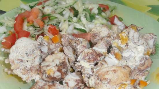 Petto di pollo in salsa cremosa alla cannella (pentola a pressione marca 6050)