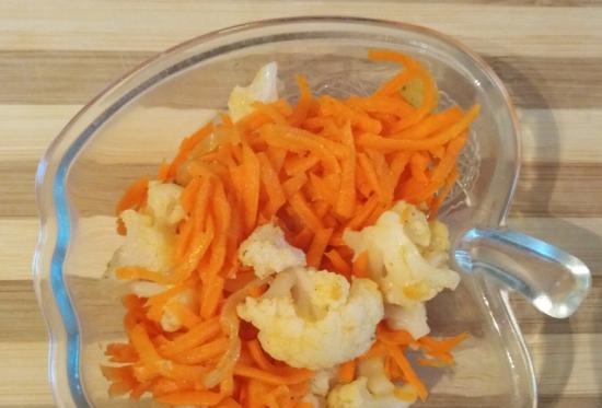 Blanched carrot carrots