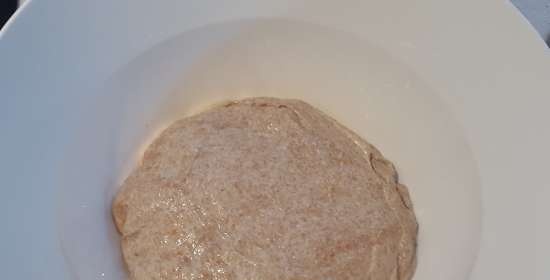 Pane con siero di latte e crusca (fermentazione a freddo)