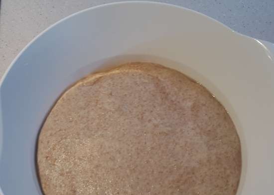 Pane con siero di latte e crusca (fermentazione a freddo)