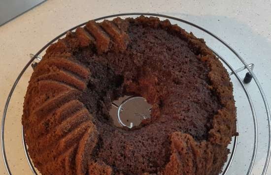 Torta al cioccolato con una forza di 40 gradi