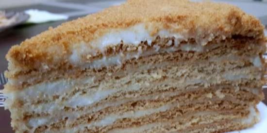 Cake Honingpluis met lichte vla