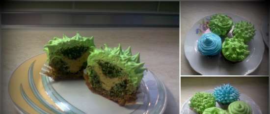 Groene cake met halva