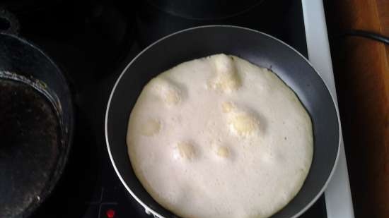 Pannenkoeken dun op bier