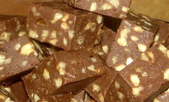 Fudge con nueces