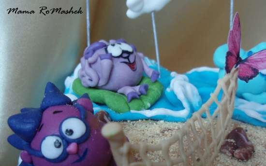 Cakes based on the cartoon Smeshariki