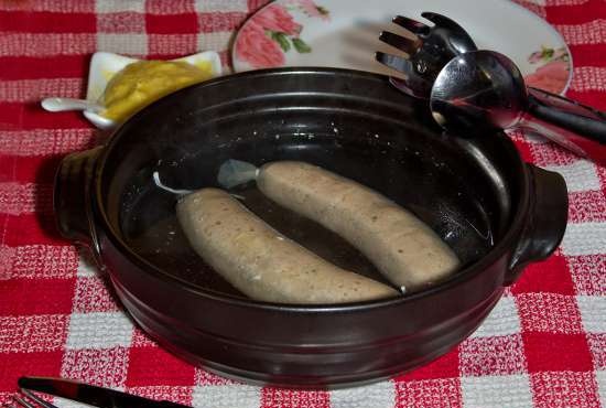 Weisswurst (białe kiełbasy bawarskie)