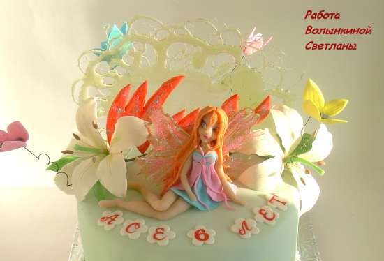 Torte con fate basate sul cartone animato Winx e altri