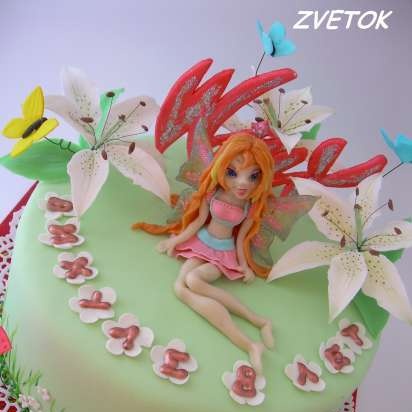 Torte con fate basate sul cartone animato Winx e altri