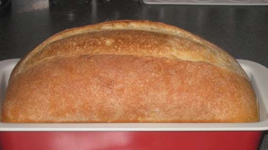 Wheat bread Syabryna in the oven