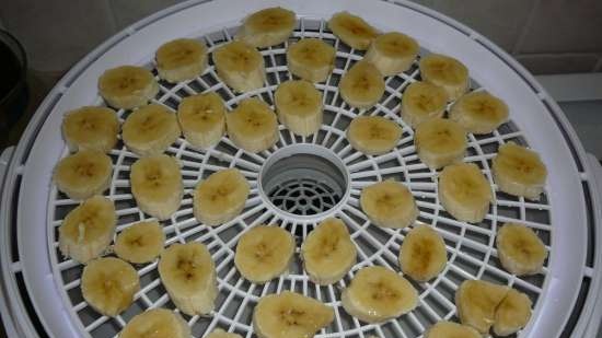 Banana chips in sciroppo di zucchero in asciugatrice elettrica Travola 333