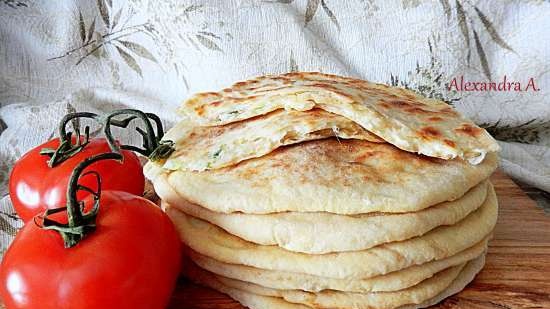 Khachapuri from homemade dough