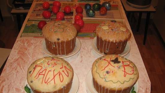 Kulich con Myasoedovskaya en el horno (clase magistral)