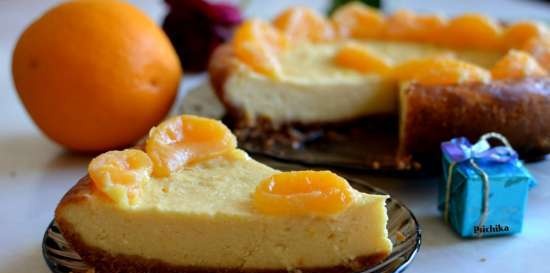 Tangerine cheesecake