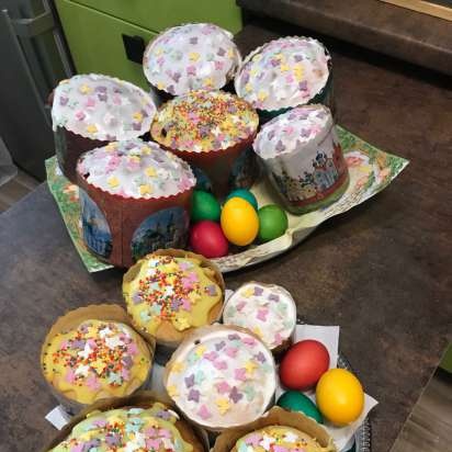 Kulich con Myasoedovskaya en el horno (clase magistral)