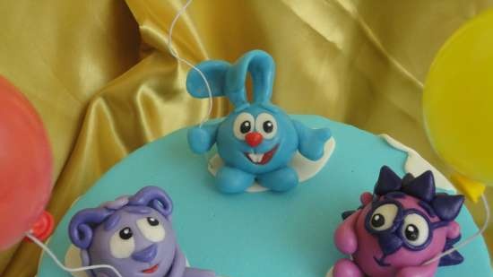 Cakes based on the cartoon Smeshariki