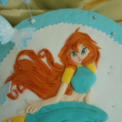 Torte con fate basate sul cartone animato Winx e altri